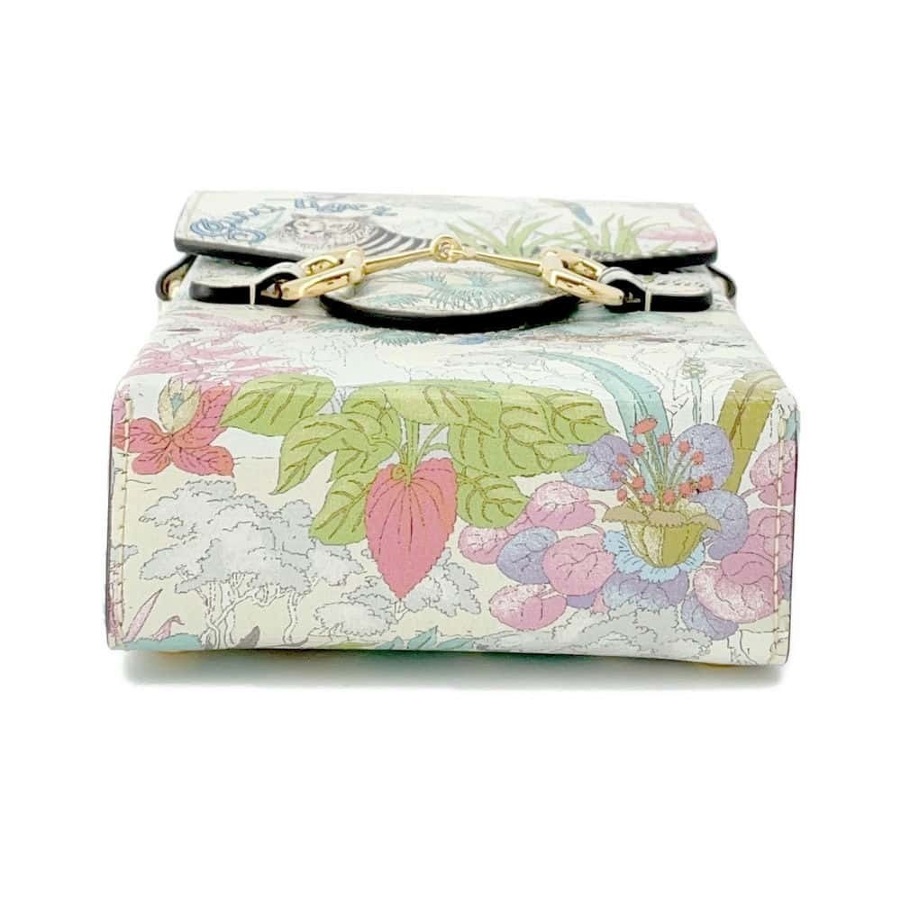 Gucci Shoulder Bag Horsebit Tiger Leather White - Picture 3 of 11